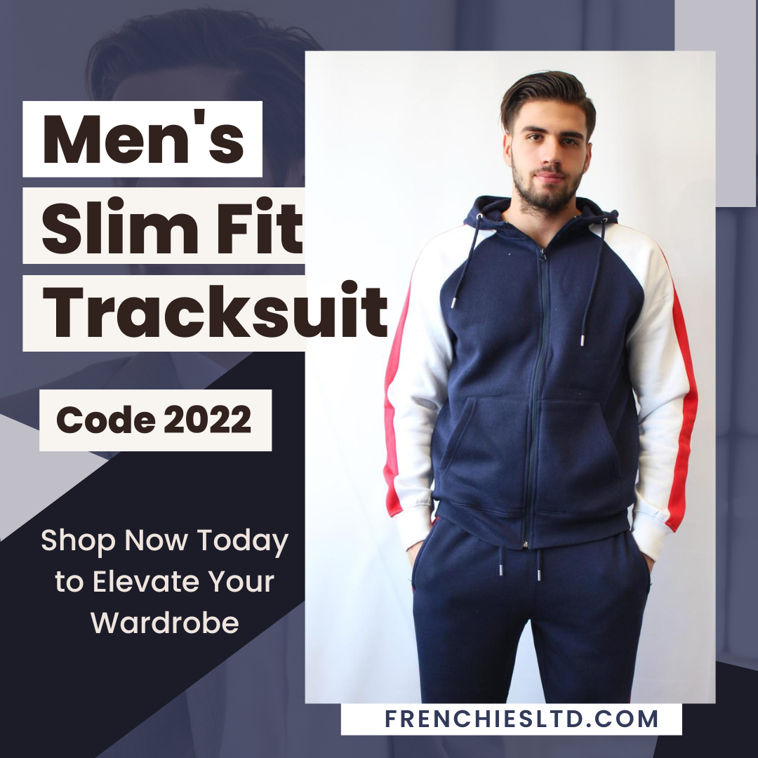 Slim Fit Fleece 3 Tone Tracksuit with Hoodie