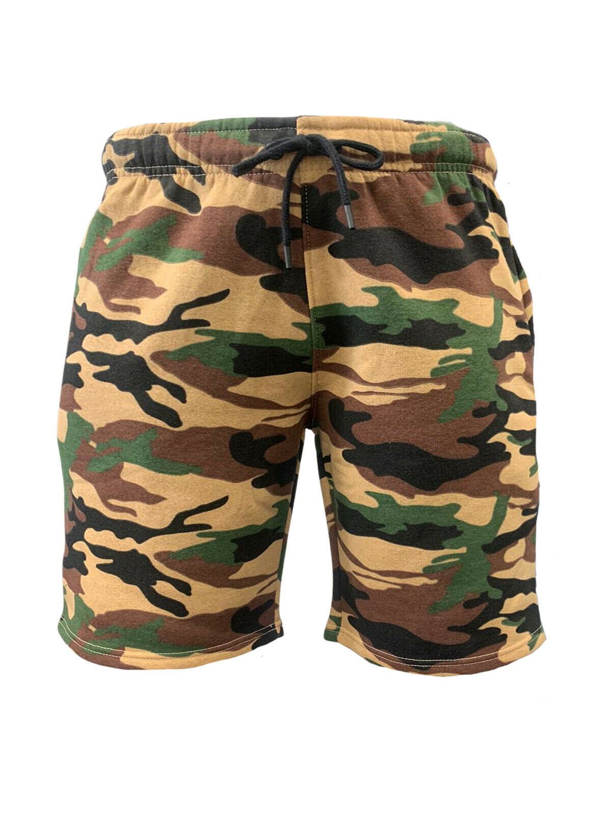 Camo Regular Fit Fleece Shorts