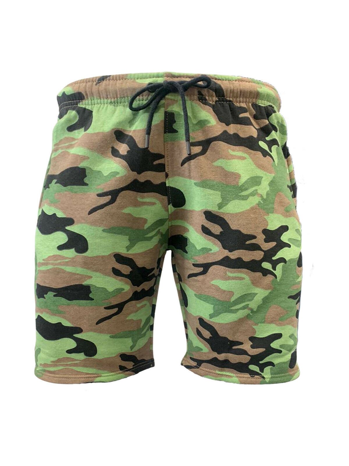 Camo Regular Fit Fleece Shorts