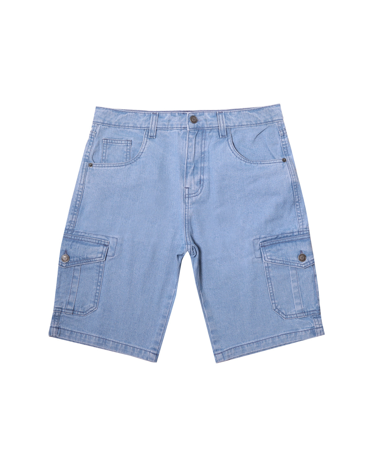 Mens Shorts Regular Fit Denim Short Cargo Shorts 100% Cotton