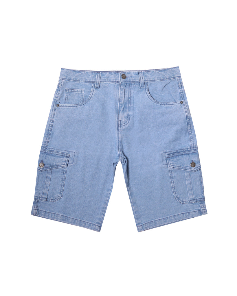 Mens Shorts Regular Fit Denim Short Cargo Shorts 100% Cotton