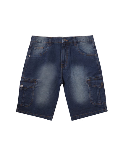 Mens Shorts Regular Fit Denim Short Cargo Shorts 100% Cotton