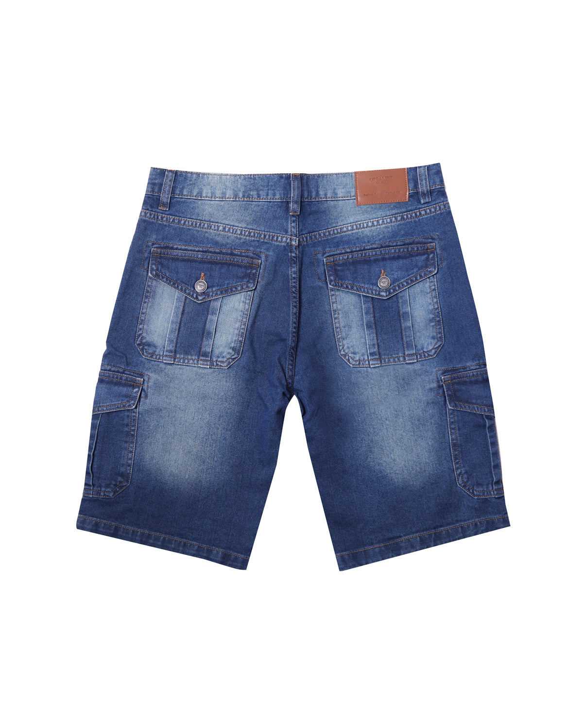 Mens Shorts Regular Fit Denim Short Cargo Shorts 100% Cotton