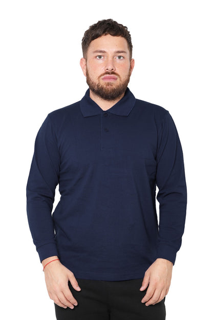 Long Sleeve Pique Polo