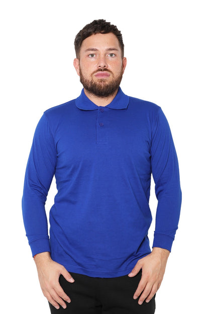 Long Sleeve Pique Polo