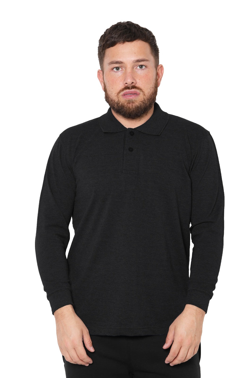 Long Sleeve Pique Polo