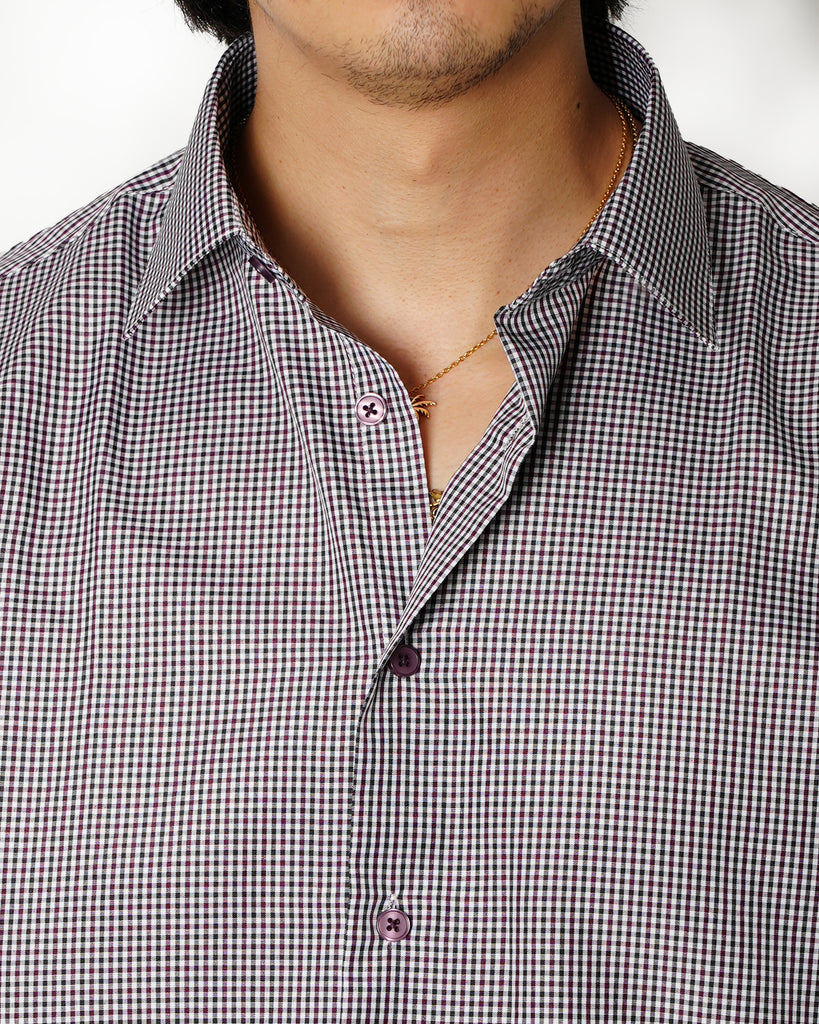 Short Sleeve Regular Fit Shirt with Check Pattern (2283)