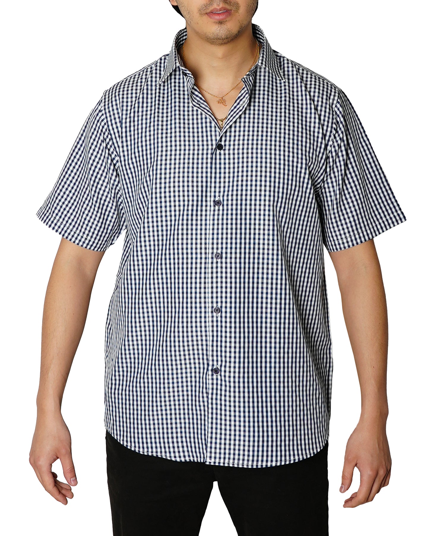 Regular Fit Short Sleeve Check Pattern Shirt (2281)