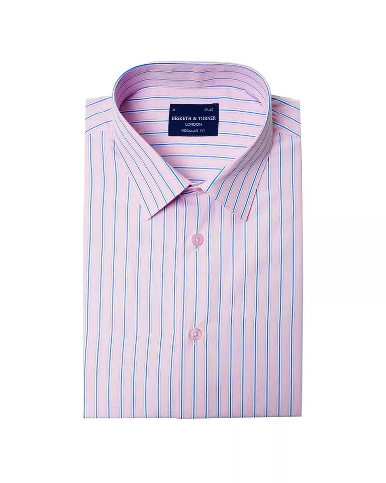 Striped Half Sleeves Formal Shirt