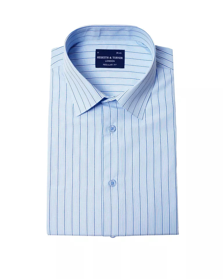 Striped Half Sleeves Formal Shirt