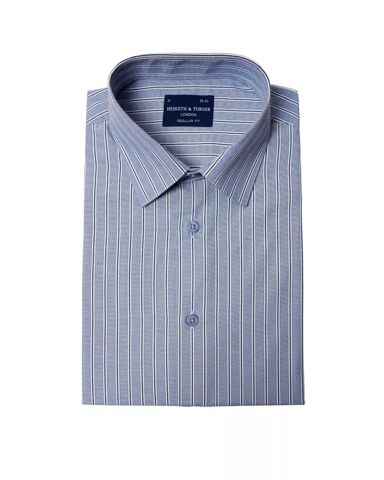 Striped Half Sleeves Formal Shirt