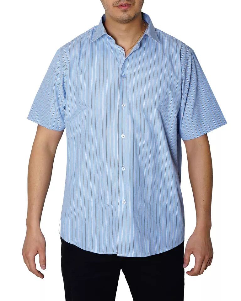 Striped Half Sleeves Formal Shirt