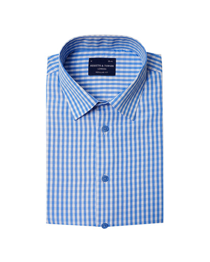 Regular Fit Short Sleeve Check Pattern Shirt (2281)