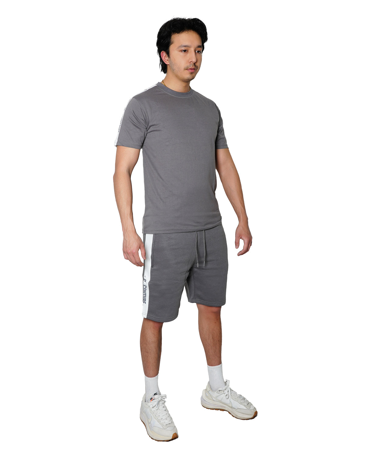 Short Set with Jersey Crew Neck Jumper and Fleece Shorts (2058)