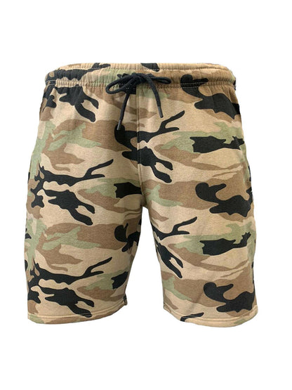 Camo Regular Fit Fleece Shorts