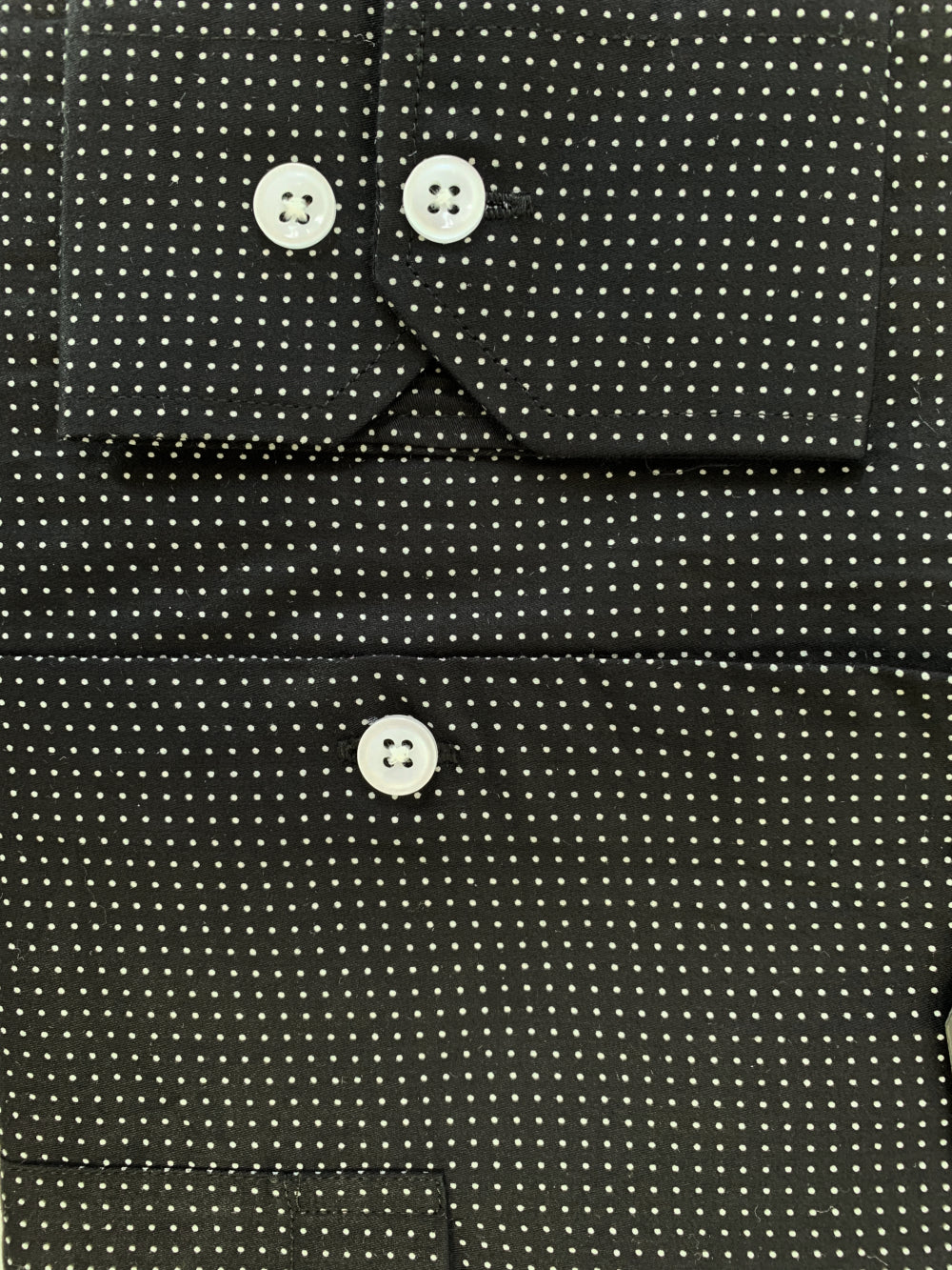 Black with White Polka Dot Next Image Regular Fit Shirt