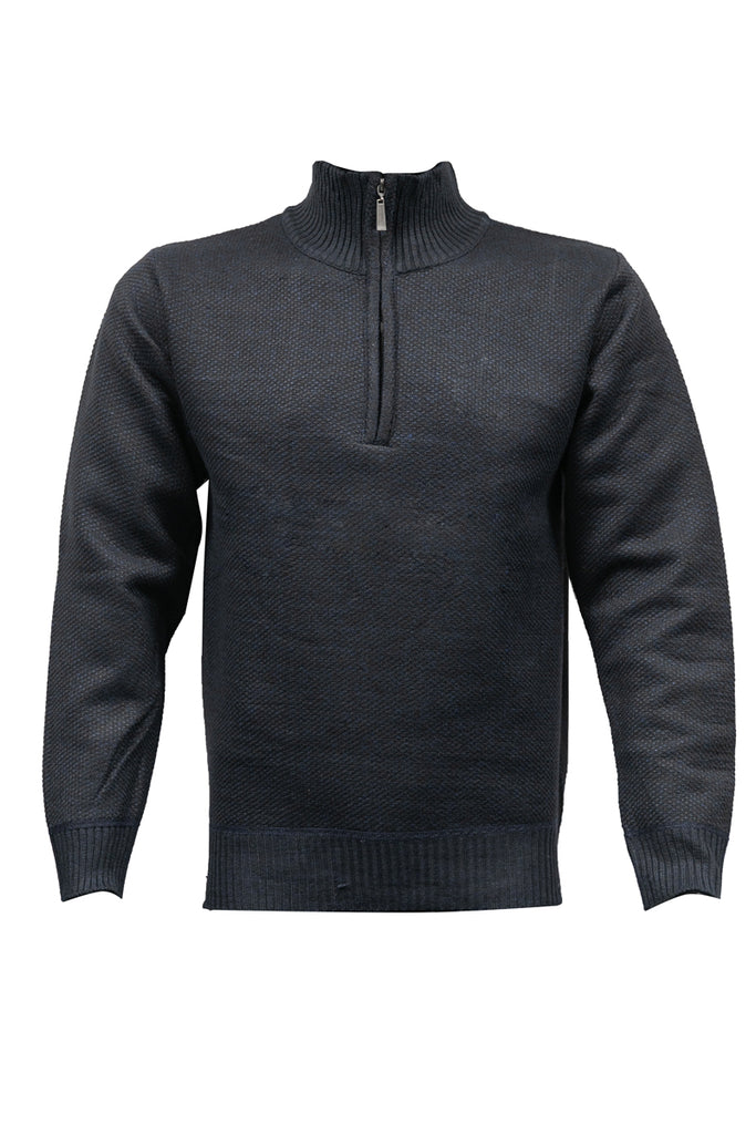 Black Half-Zip Jumper